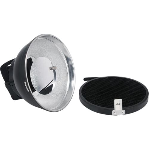 Haoge Reflector with Honeycomb Grid for Nikon, Canon,Sony, Pentax, Vivitar, Olympus, Sigma and Other External Flash Units