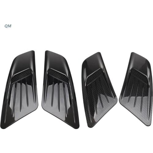 Pair Front Hood Air Intake Trim Scoop Vent Guards For Forde Mustang 2015-2017 13MF