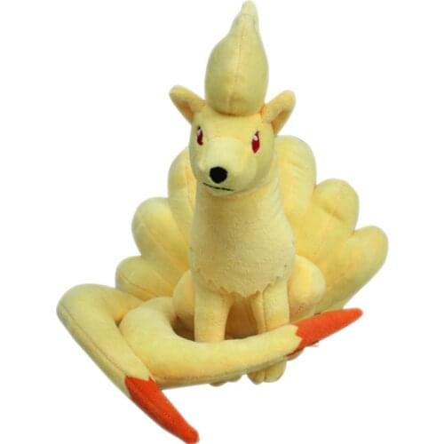 25cm New Sitting Nine Tails Cartoon Toys Anime Fox Plush Dolls Peluches Brinquedo Kids Gift