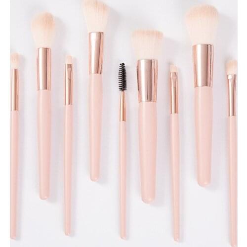 9 PCS Makeup Brushes Set Eye Shadow Eyebrow Foundation Powder Eyeliner Eyelash Lip Make Up Brush Cosmetic Beauty Tool Kit 2020