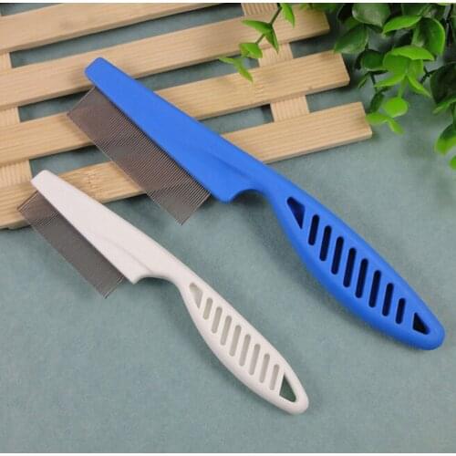 Size S L Stainless Pin Dog Hair Comb Pet Dogs Hair Flea Combs Trimmer Stainless Pin Dog Puppy Cat Grooming Brush Comb
