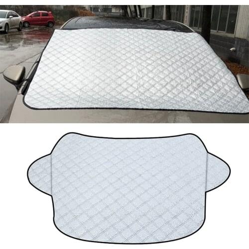 YOLU Car Windshield Sunshades Thickening and Cotton Snow Shield Summer Shades Heat Protection Aluminum Foil Snow Cover Anti-UV