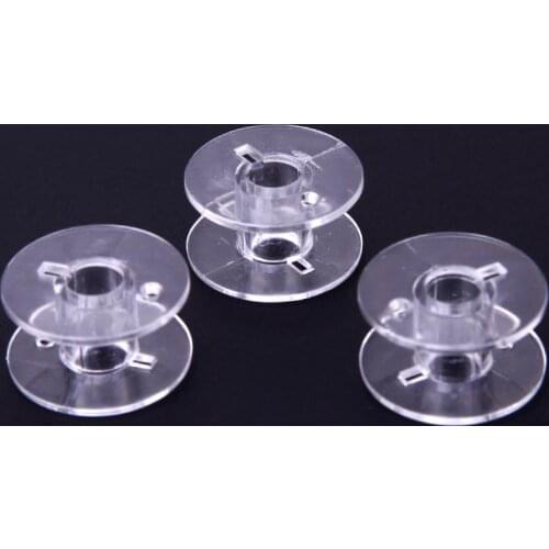 Universal Plastic Transparent Empty Bobbins Spool for Sewing Machine Sewing Tool Accessories Universal Empty Bobbin
