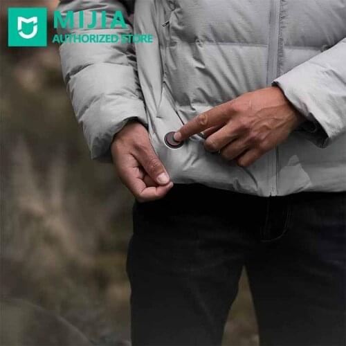 Xiaomi Mijia Graphene Down Jacket Heated Jackets Coats USB Fast Charging Temperature Control Waterproof With Cap For Fishing