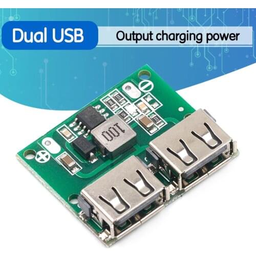 9V 12V 24V to 5V DC-DC Step Down Charger Power Module Dual USB Output Buck Voltage Board 3A Car Charge Charging Regulator 6-26V