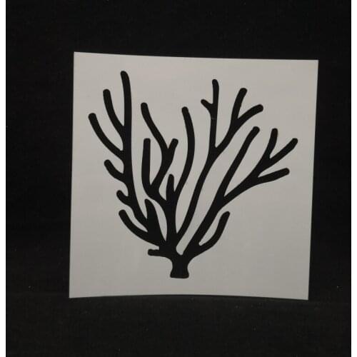 13*13 Coral Layering Stencils for Diy scrapbook/photo album Decorative Embossing coloring,painting stencil,home decor