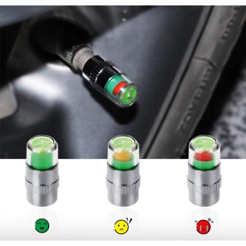 4Pcs/set 2.4Bar 36PSI Car Auto Tire Pressure Monitor Valve Stem Caps Sensor Indicator Eye Alert Diagnostic Tools Kit