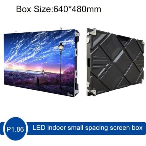6Pcs/lot P1.86 Size 640 * 480mm LED Full-color Advertising Large Screen Display Indoor Small Spacing HD Unit Board Screen