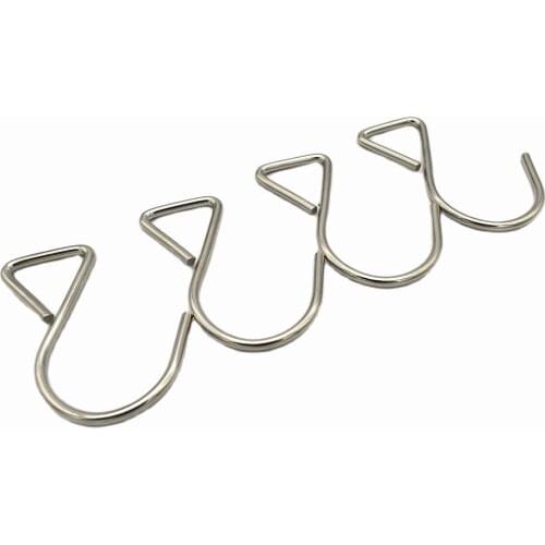 60mm Metal Silver Hook Hangers Coat Hooks Key Hook Handbag Hat Bag Hook Towel Hook Farmhouse Making Hardware - 10pcs