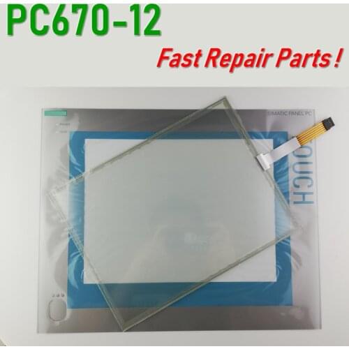 A5E00734969,PANEL 12T 677/877 TOUCH Glass + Front Overlay Protective Film For Panel repair~do it yourself,New & Have in stock
