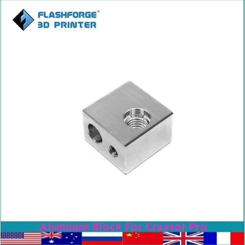 Flashforge 3d Printer Accessories Aluminum Block For Creator Pro Heated Block 3d Printer Parts