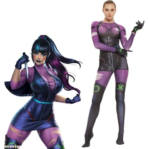 Anime DC Punchline Cosplay Jokers New Girlfriend Cosplay Costumes Sexy Bodysuit Zentai Halloween Costume