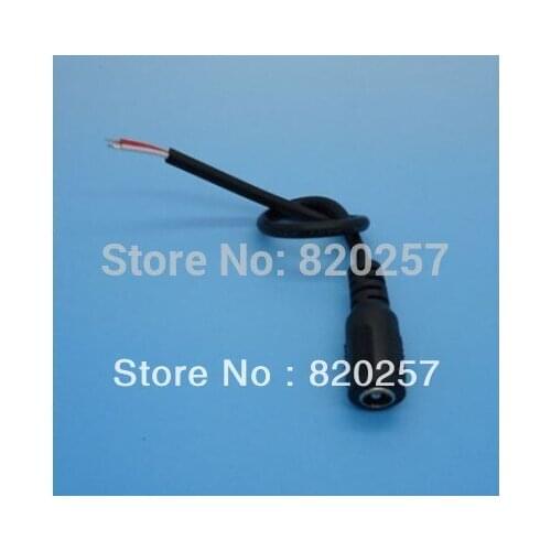 Free shipping 20pcs lot female 5.5*2.1 DC power cable