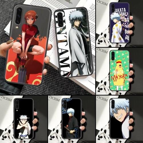 Gintama Anime Phone Case For Samsung Galaxy A10 A12 A20E A21S A30 A32 A40 A50 A51 A52 A70 A71 A72 A5 A6 A7 2018 black tpu shell
