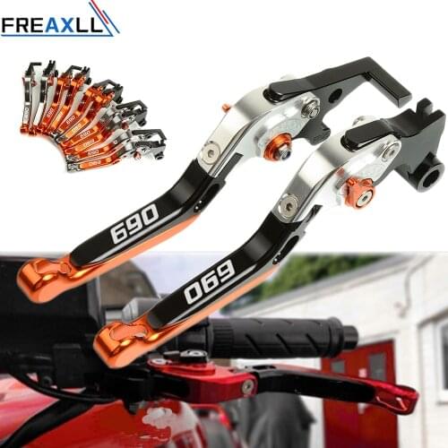 For 690 690 ENDURO R 690SMC R Aluminum Motorbike Levers Motorcycle Brake Clutch Levers Foldable Extendable Adjustable