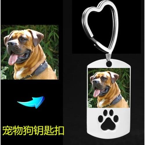 Stainless Steel Personalized Pet Photos Custom Fashion Accessories Cute Funny Gifts To Love Animals People Birthday Present