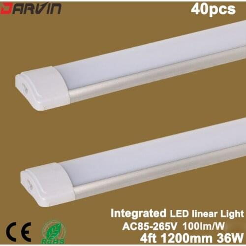 Led Tube 120cm Integrated Led light Clean Purification Tube Light 4ft 36W Led Flat Batten Light Led Tube Light Lamp