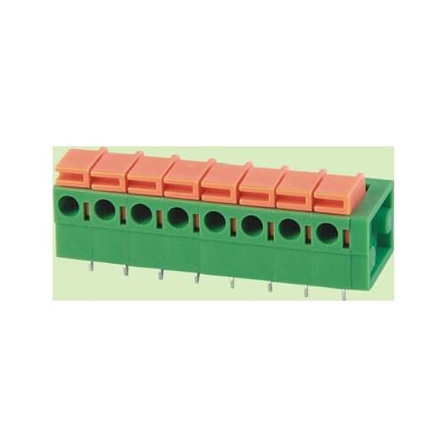 PCB Spring Terminal Block 7.62mm Pitch, Right Angle 142R-7.62 ,IEC250V15A CE Rohs UL300V10A 22-14AWG