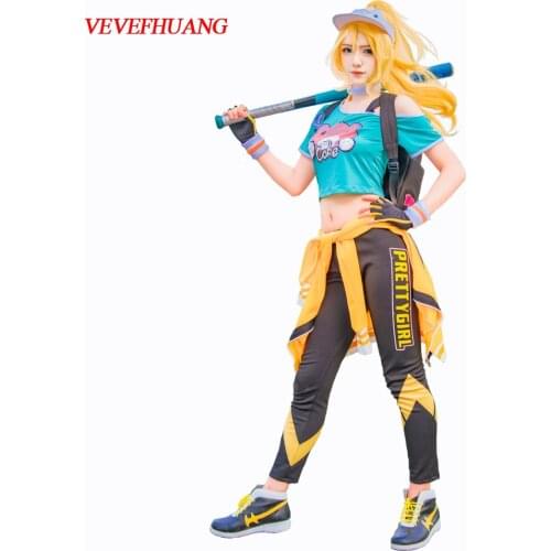 VEVEFHUANG Kосп Animal Hua Coat Pants T-shirt Game Girl/Women Glory Of Kings Cosplay Costume Halloween Stage Xmas Carnival Party