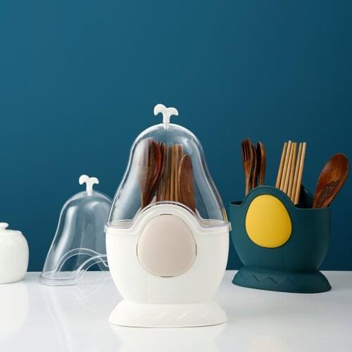 Creative chopstick holder with cover dustproof kitchen chopstick storage rack household tableware chopstick holder