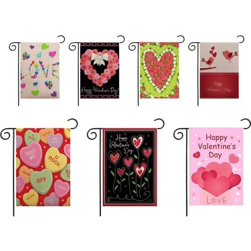 Linen Cloth Hoiday Flag Garden Porch Santa Hanging Flag, Slot Top