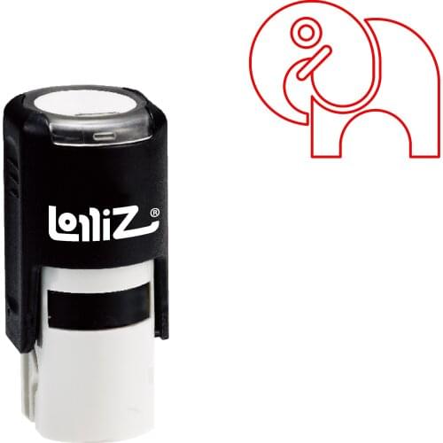 LolliZ Biomorphic Animal Symbol Series Design #57 Self-Inking Rubber Stamp