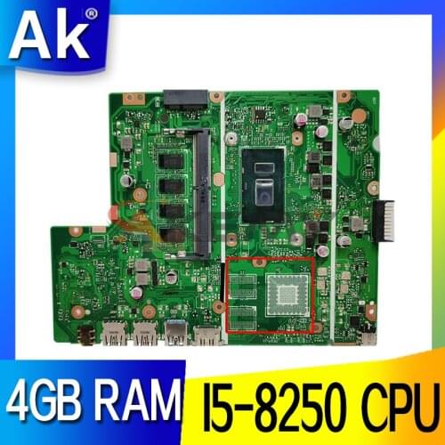 X540UA motherboard 4GB RAM I5-8250 CPU mainboard For ASUS X540UBR X540UB X540UA X540U X540 laptop motherboard Tested
