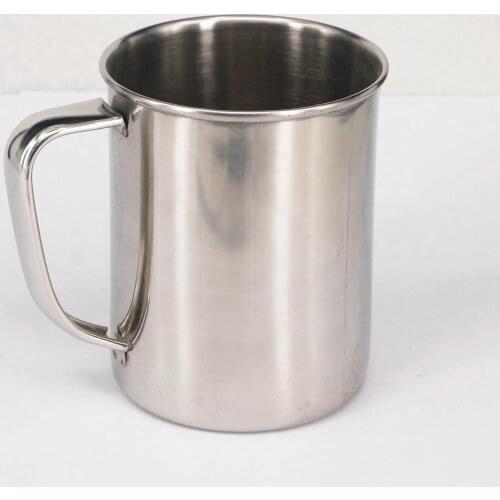 500ml Chemistry Laboratory Stainless Steel Measuring Beaker Cup With Pour Spout