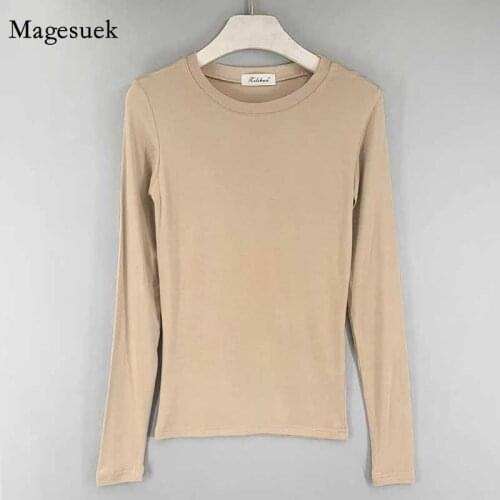 Slim O-Neck Casual Korean Office Tops Spring Autumn White Shirt Blouse Women Long Sleeve Shirts for Women Tops Blusas 12579