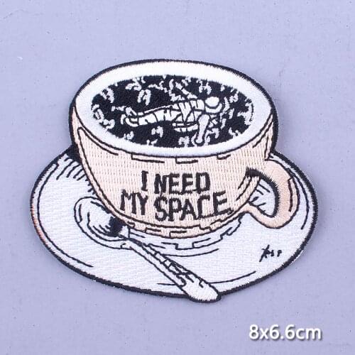 DIY Embroidery Patch Biker Punk Iron On Patches For Clothing Heart Art Patch Jurassic Park Embroidered Patches Badge Brand Patch