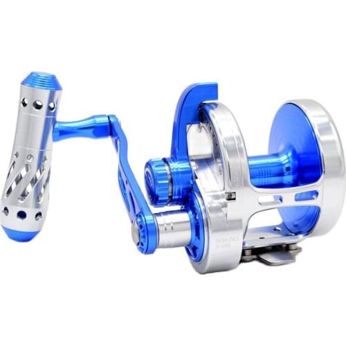 CAMEKOON Fishing Saltwater Boat Reel Slow Jigging Aluminum Trolling Bait Casting Wheel Jigging Reel Drag Sound Max Power 40KGs