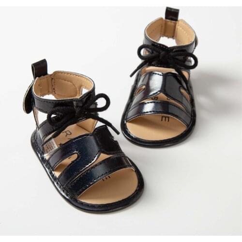 TELOTUNY sandals Baby Girls Lacing Sandals Soft Non-Slip Rubber Sole Flat Walking Shoes Outdoor Breathable beach Sandals