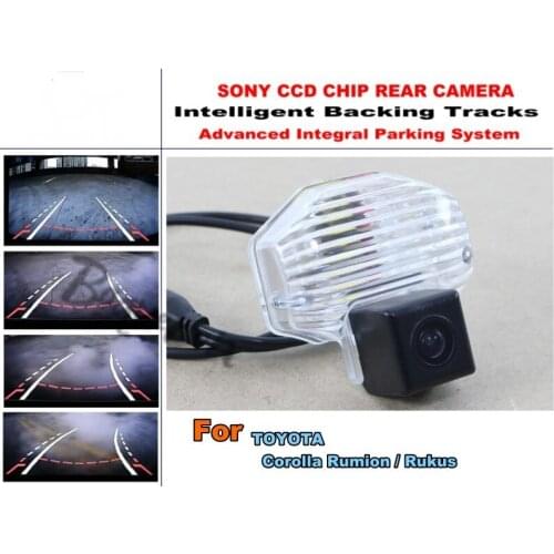 Smart Tracks Chip Camera / For TOYOTA Corolla Rumion / Rukus 2007~2013 HD CCD Intelligent Dynamic Parking Car Rear View Camera