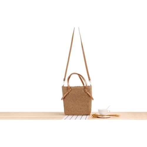 Summer Straw Beach Bag Bohemian Womens Crossbody Bags Handmade Female Shoulder Bag Fashion Luxury Designer Shopper Purse