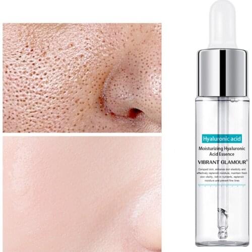 Hyaluronic Acid Face Serum Anti-Aging Shrink Pore Whitening Moisturizing Essence Face Cream Dry Skin Care 15ml
