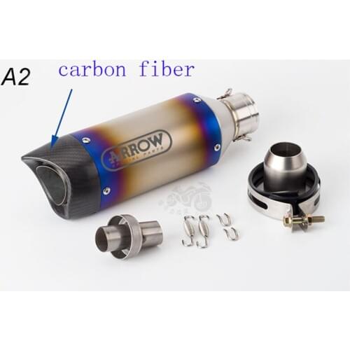 Universal Motorcycle Exhaust Escape Modified Moto Carbon Fiber Muffler DB Killer Remova For RC390 Z900 MT07 R15 T MAX560