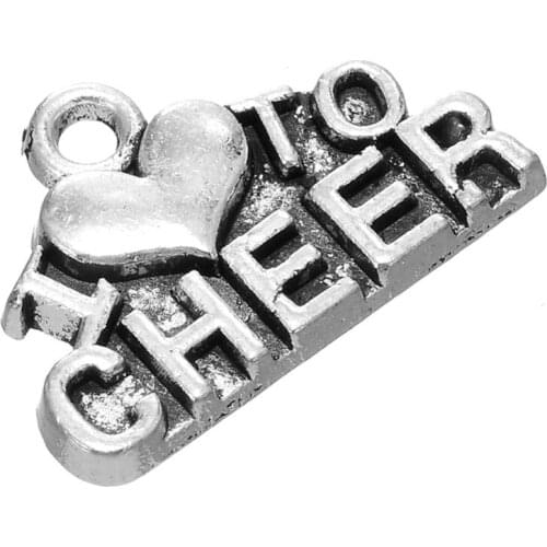 0 NEW pendants I LOVE TO CHEER word charms