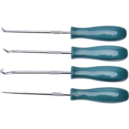 1Set 4Pcs 135mm Car Auto Vehicle Oil Seal Screwdrivers Set O-Ring Seal Gasket Puller Remover Pick Hooks Tools Wholesale CSV