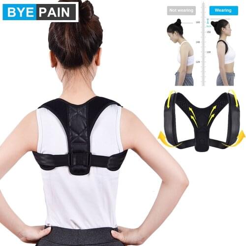 1 Pcs Comfy Brace Posture Corrector, Back Brace Adjustable Straightener for Mid, Upper Spine Support, Neck, Shoulder, Clavicle