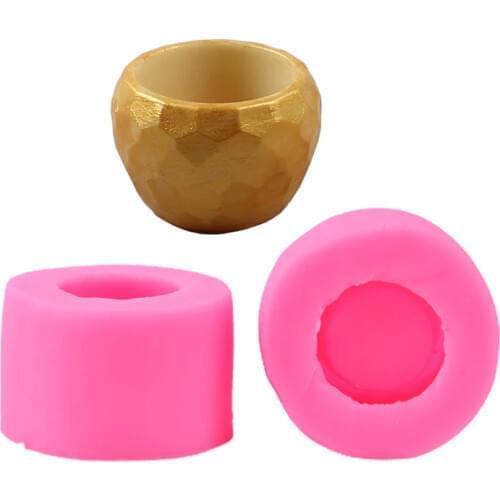 1PCS Diamond Shaped Silicone Mold Flower Pot Vase Concrete Cement Mold DIY Clay Ashtray Candle Holder Mould