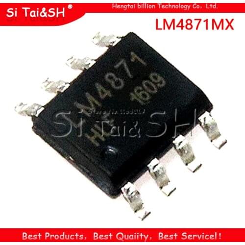 10PCS LM4871MX SOP8 LM4871 SOP 4871 SOP-8 3W Audio Power Amplifier with Shutdown Mode new and original