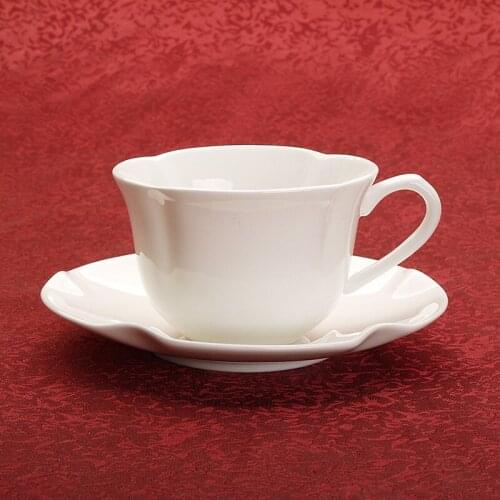45% bone powder,european standard fine bone china porcelain Plum coffee cup craft tea cup with saucer