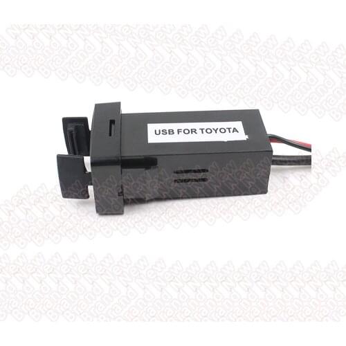 Car ABS Dual USB Port Socket Mobile Phone Charger switch dual car charger with Dustproof Cover3.1A ONLY For Toyota