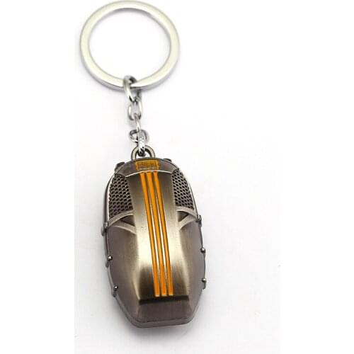 Playerunknowns Battlegrounds 3 Level Backpack Shape Zinc Alloy Keychain Mens Key Ring Holder Fashion Movie Jewelry 12732
