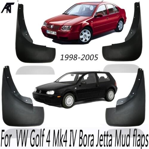Mud Flaps For 1998-2005 VW Golf 4 Mk4 IV Bora Jetta Mudflaps Splash Guards Front Rear Mud Flap Mudguard 2000 2001 2002 2003 2004