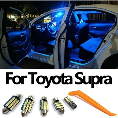 Canbus For Toyota Supra 1987-1998 Vehicle LED Interior Dome Map Light License Plate Lamp Kit Auto Lighting Accessories