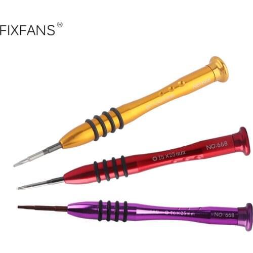 FIXFANS T4 T5 T6 Torx Screwdriver Set for Electronics Repair, Precision Magnetic Torx Screwdriver for Small 6-Point Star Screws