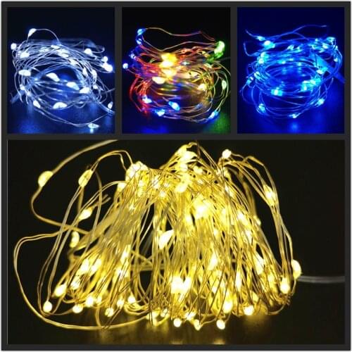20ps Silver Wire LED String Lights Christmas Decorations for Home Outdoor Fairy Lights for Room Xmas Garland Natal Wedding Decor