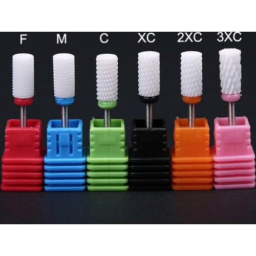 24 Different Types Nail Art Drill Bits ,Electric Nail Drill Bits for Acrylic Nails, 3/32" Shank Size (Grit: 2XC+XC+C+M+F+XF)