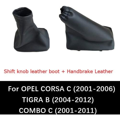For OPEL CORSA C (01-06) TIGRA B (04-12) COMBO C (01-11) Car Shift Gear Knob Gaitor Leather Boot